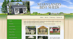 Desktop Screenshot of marylandsbestsheds.com